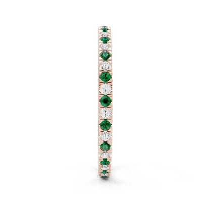 Thin Alternating Stone Stacking Band