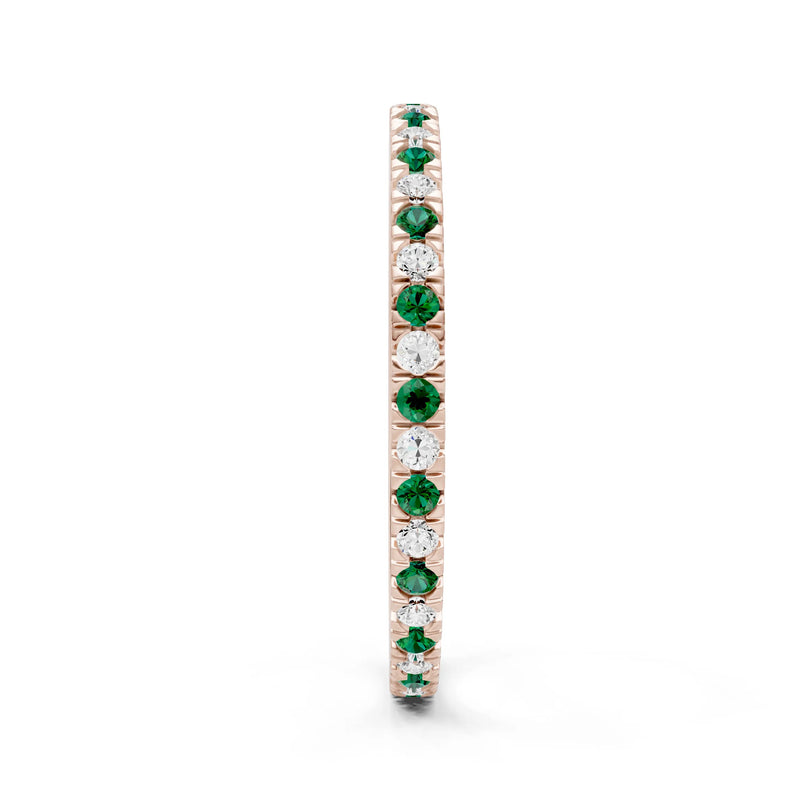 Thin Alternating Stone Stacking Band