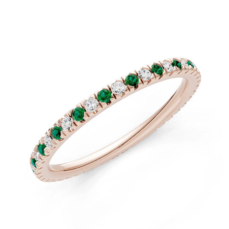 Thin Alternating Stone Stacking Band