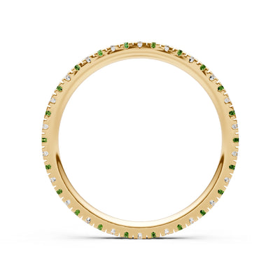 Thin Alternating Stone Stacking Band