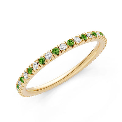 Thin Alternating Stone Stacking Band