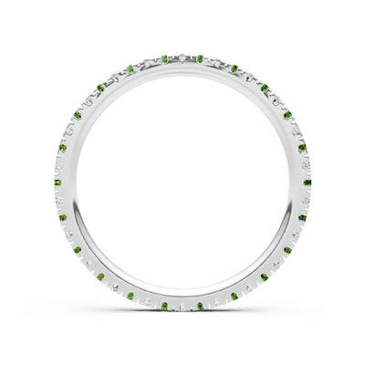 Thin Alternating Stone Stacking Band