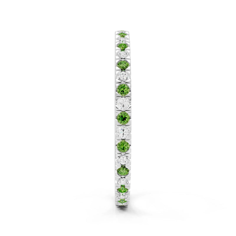 Thin Alternating Stone Stacking Band