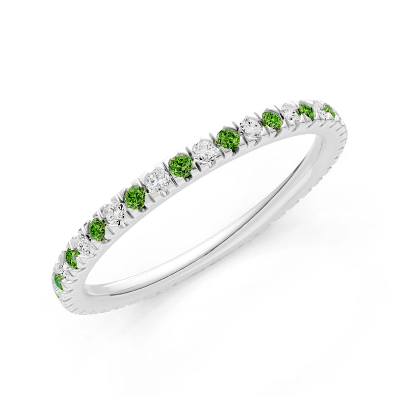 Thin Alternating Stone Stacking Band