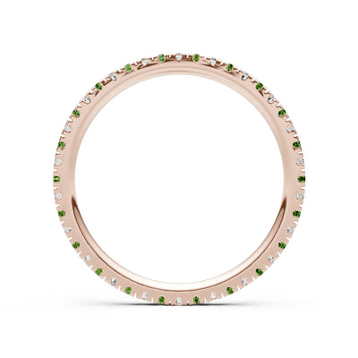 Thin Alternating Stone Stacking Band