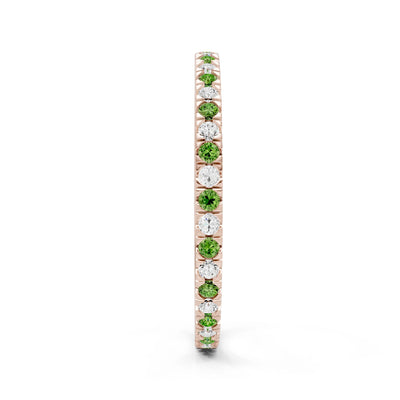 Thin Alternating Stone Stacking Band