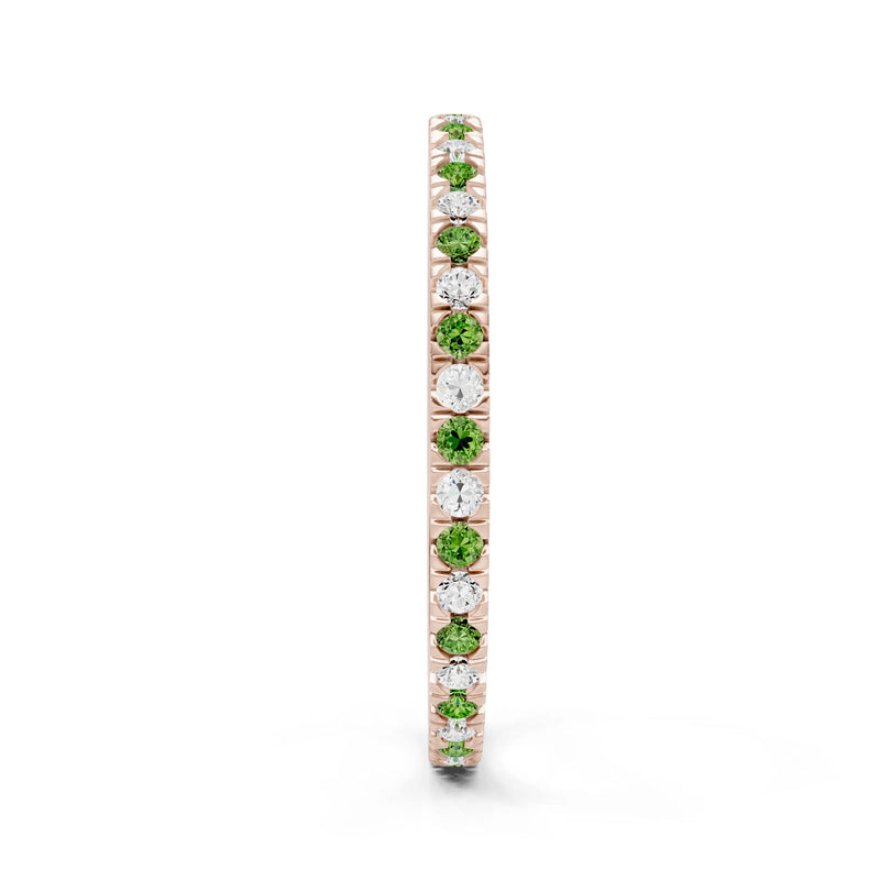 Thin Alternating Stone Stacking Band