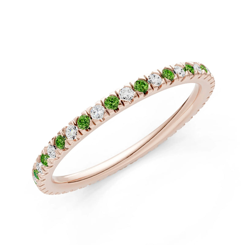 Thin Alternating Stone Stacking Band