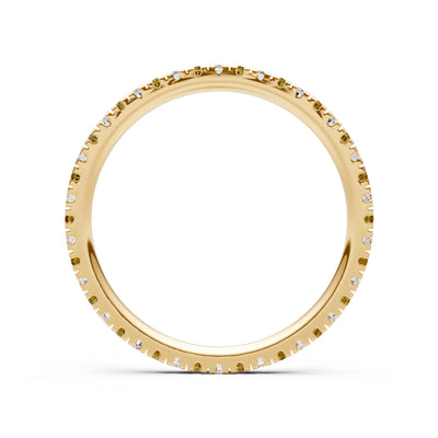Thin Alternating Stone Stacking Band