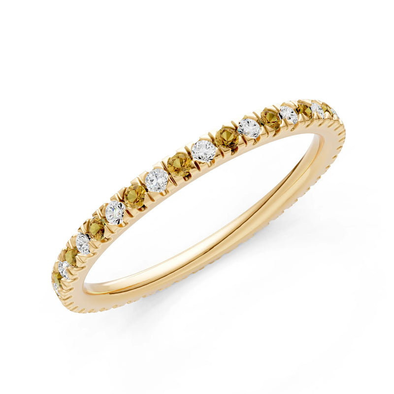 Thin Alternating Stone Stacking Band
