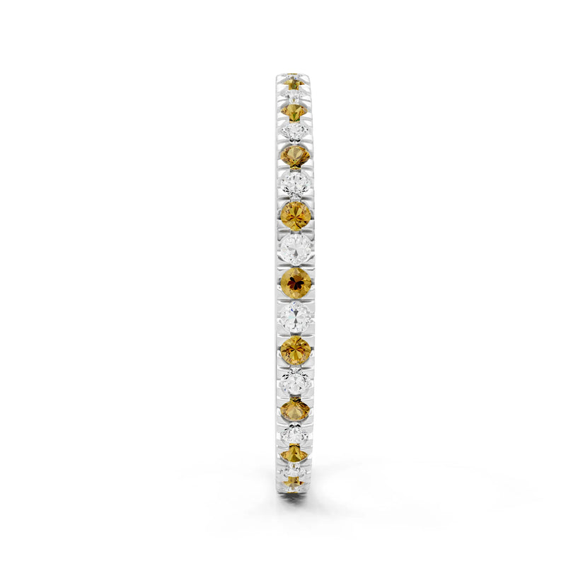 Thin Alternating Stone Stacking Band