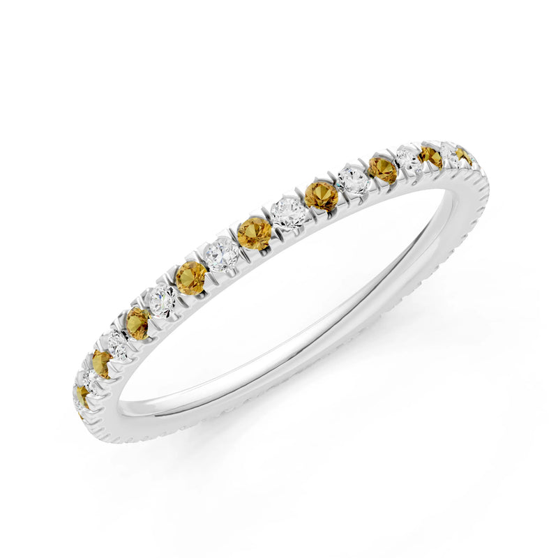 Thin Alternating Stone Stacking Band