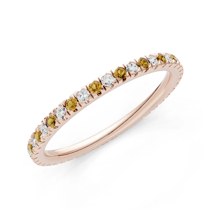 Thin Alternating Stone Stacking Band