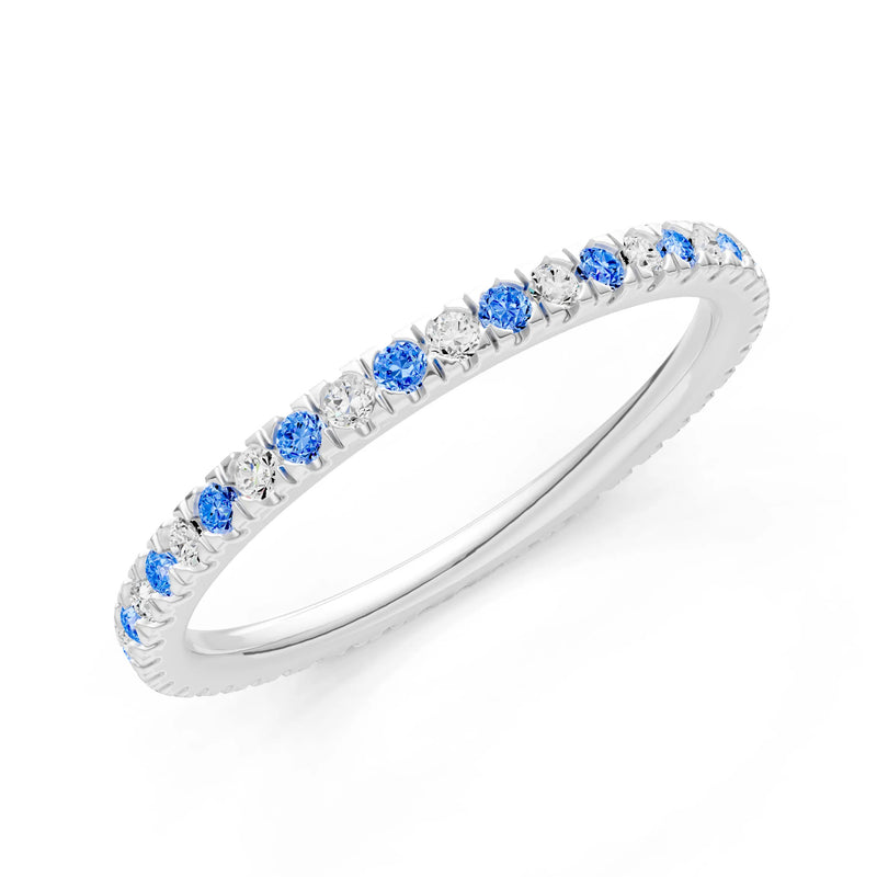 Thin Alternating Stone Stacking Band