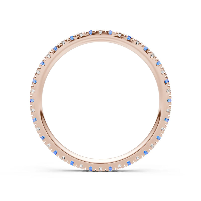 Thin Alternating Stone Stacking Band