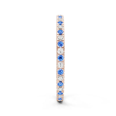 Thin Alternating Stone Stacking Band