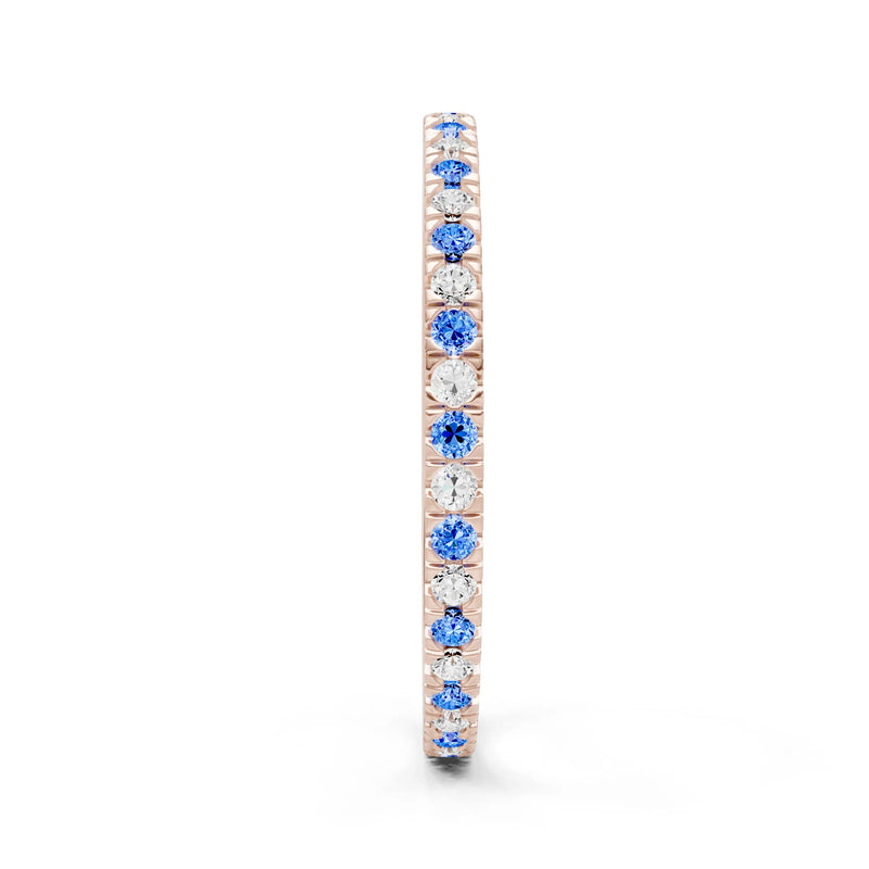 Thin Alternating Stone Stacking Band
