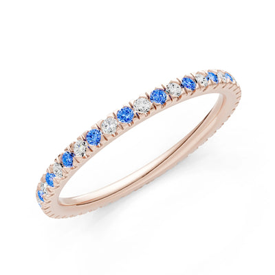 Thin Alternating Stone Stacking Band