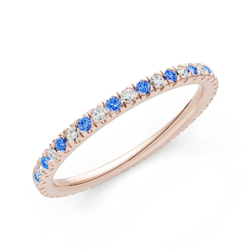 Thin Alternating Stone Stacking Band