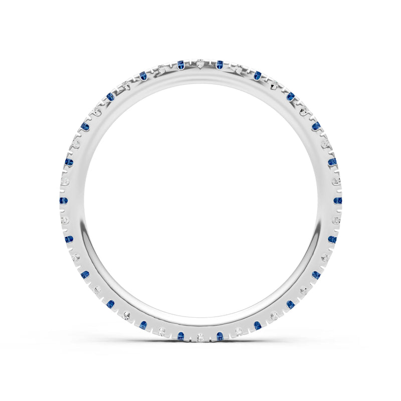 Thin Alternating Stone Stacking Band
