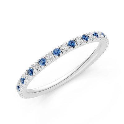 Thin Alternating Stone Stacking Band