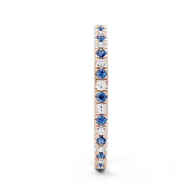 Thin Alternating Stone Stacking Band