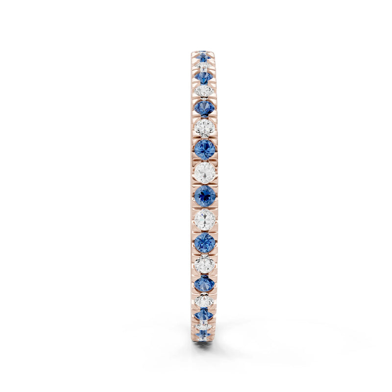 Thin Alternating Stone Stacking Band