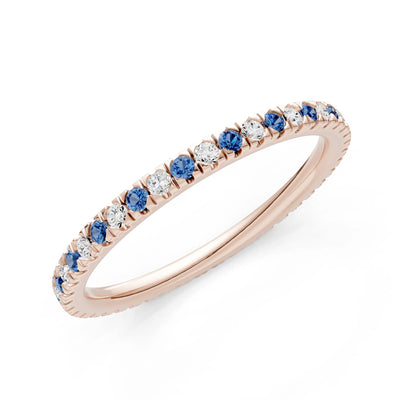 Thin Alternating Stone Stacking Band