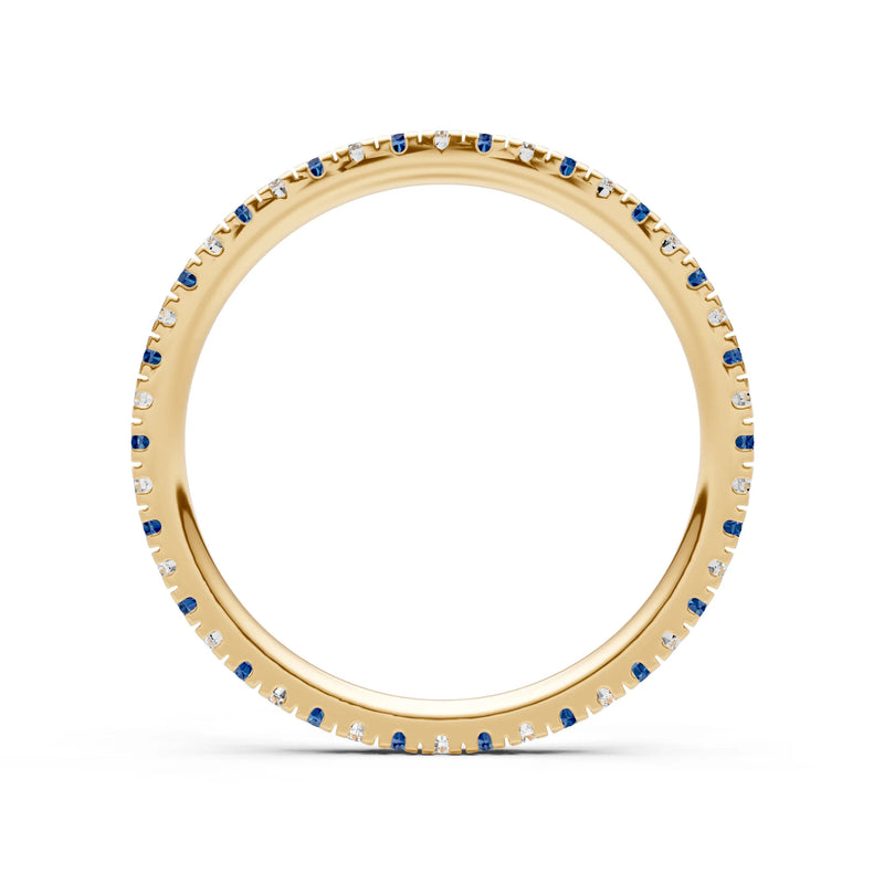 Thin Alternating Stone Stacking Band