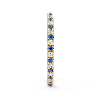 Thin Alternating Stone Stacking Band