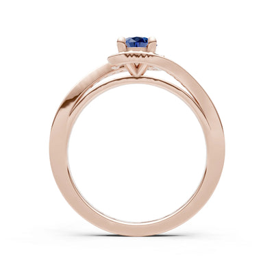 Swirl Round Gemstone Ring