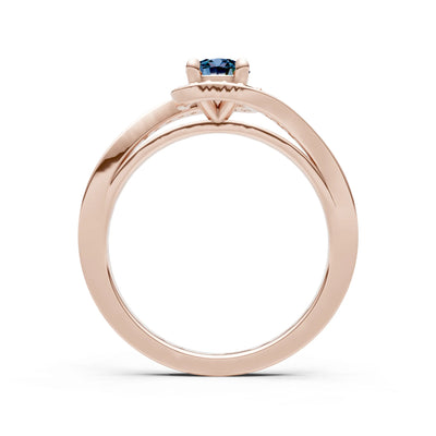 Swirl Round Gemstone Ring