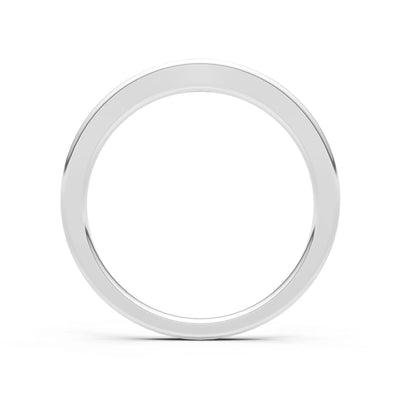 Flush Set Inlaid Mini Signet Gold Ring