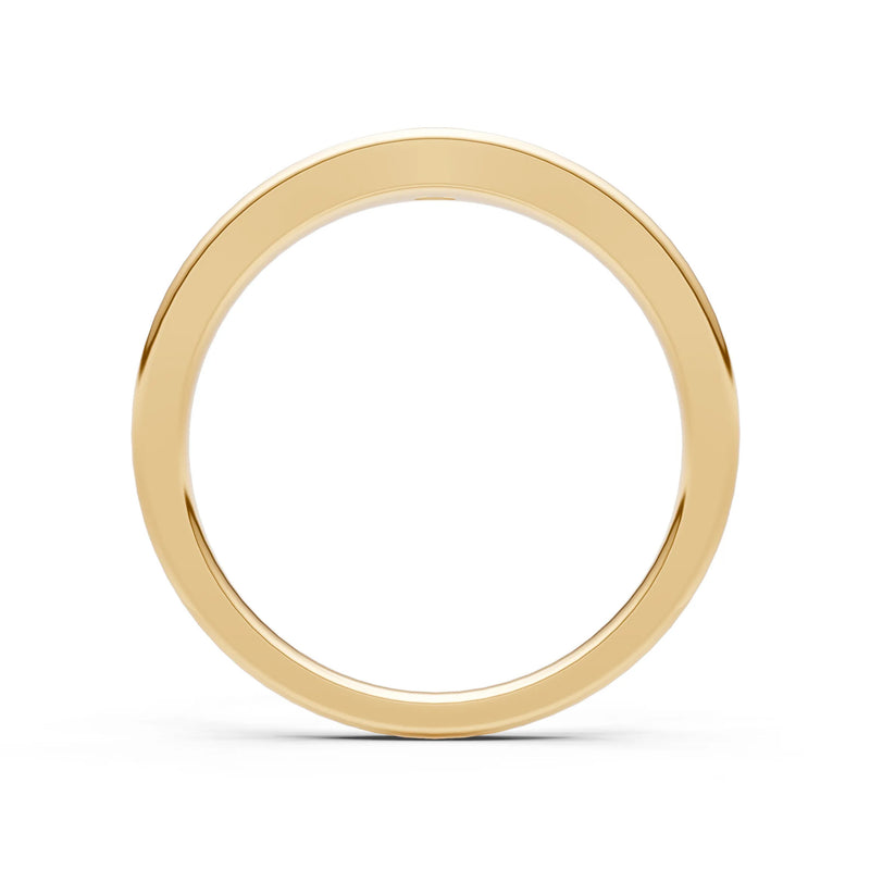 Diamond Flush-Set Marquise Gemstone Mini Signet Ring