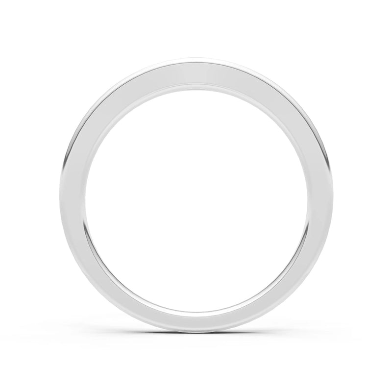 Flush Set Inlaid Mini Signet Gold Ring