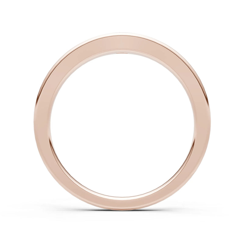 Diamond Flush-Set Marquise Gemstone Mini Signet Ring