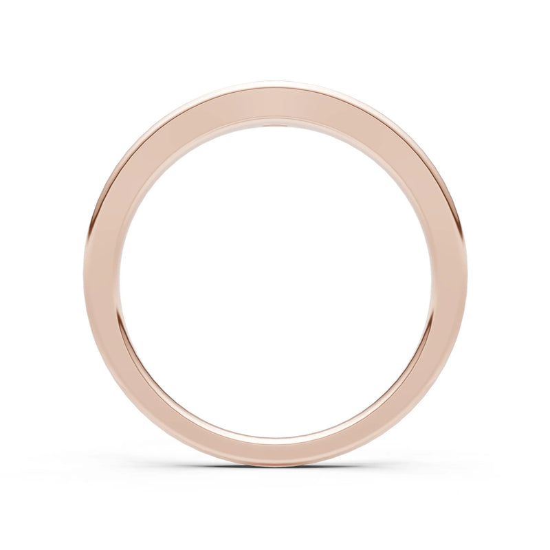 Diamond Flush-Set Marquise Gemstone Mini Signet Ring