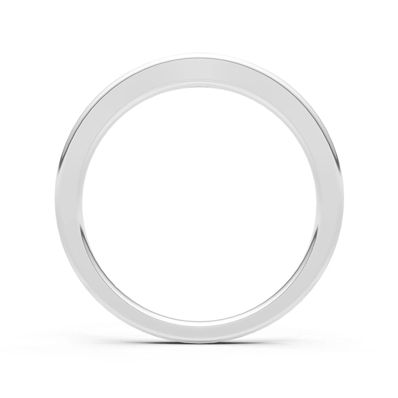 Flush Set Inlaid Mini Signet Gold Ring