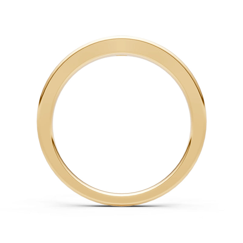 Aquamarine Flush-Set Marquise Gemstone Mini Signet Ring