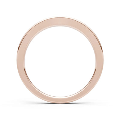 Flush Set Inlaid Mini Signet Gold Ring