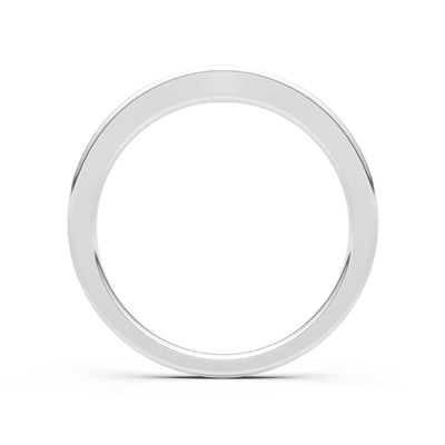Flush Set Inlaid Mini Signet Gold Ring