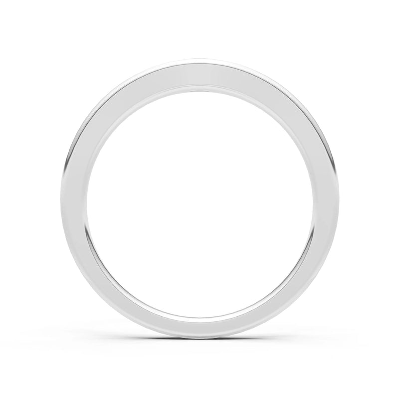 Flush Set Inlaid Mini Signet Gold Ring