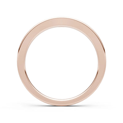 Flush Set Inlaid Mini Signet Gold Ring