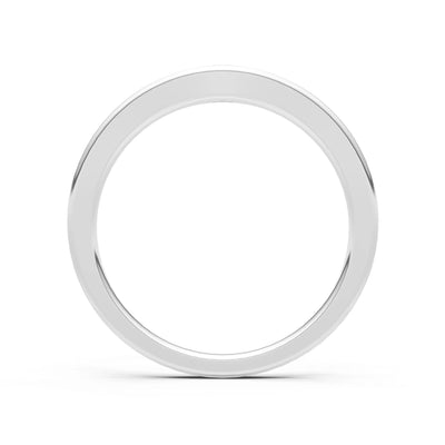 Flush Set Inlaid Mini Signet Gold Ring