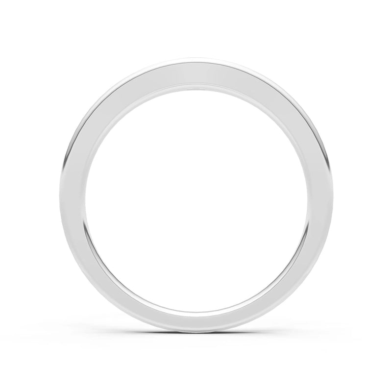 Flush Set Inlaid Mini Signet Gold Ring