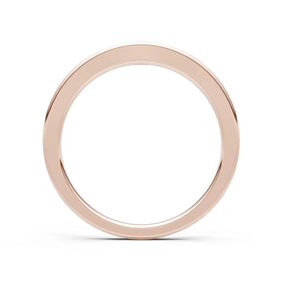 Swiss Blue Topaz Flush-Set Marquise Gemstone Mini Signet Ring