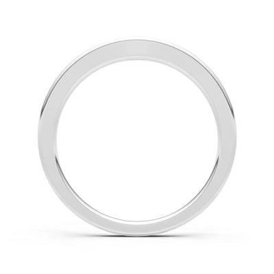 Flush Set Inlaid Mini Signet Gold Ring