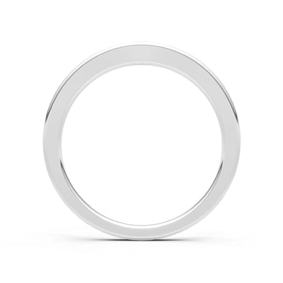 Flush Set Inlaid Mini Signet Gold Ring