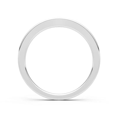 Flush Set Inlaid Mini Signet Gold Ring