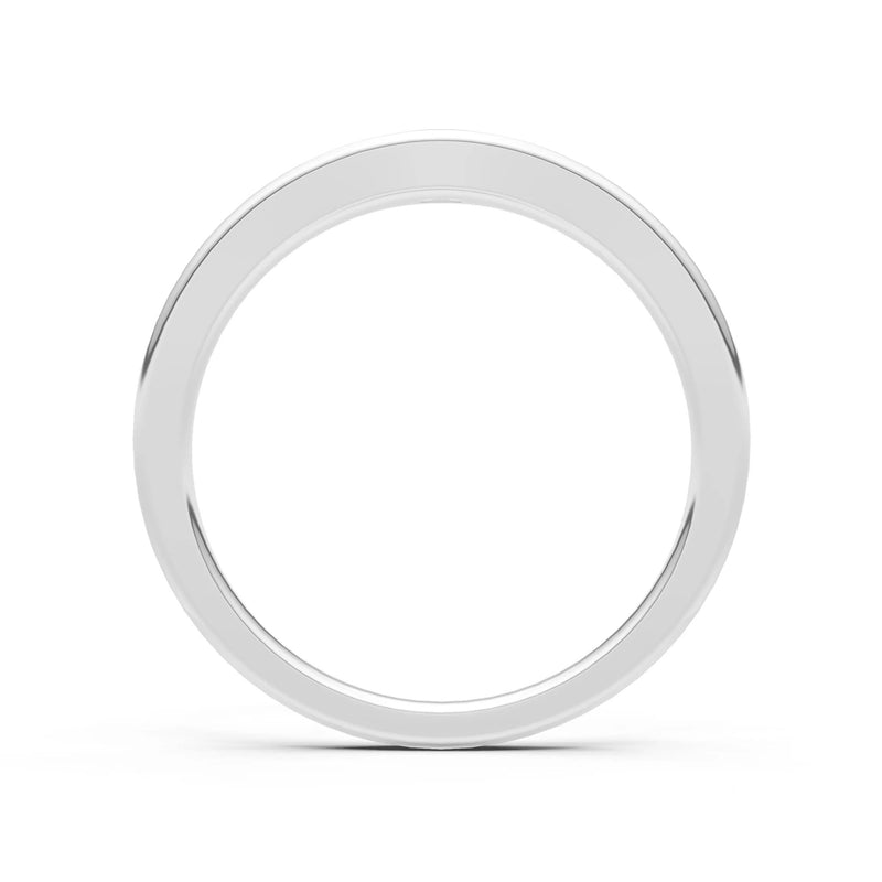 Flush Set Inlaid Mini Signet Gold Ring